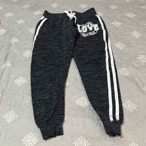 Reflex Charcoal Joggers with White Stripes